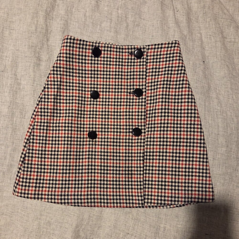 Asos Plaid Mini Skirt US 32 XS
